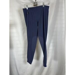 Irideon Riding Wear Navy Blue Equestrian Knee Patch Breeches Womens Large USA